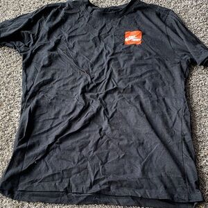 Nike Black Tee with Orange Graphic